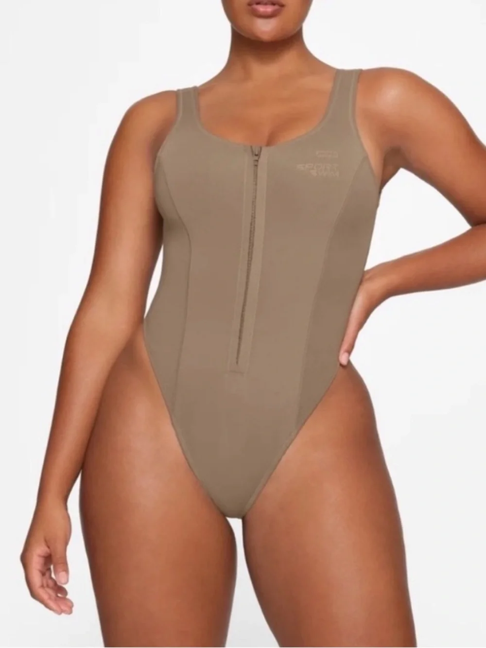 SKIMS Sports Swim Scoop Neck One Piece Scuba Swimsuit size 3X